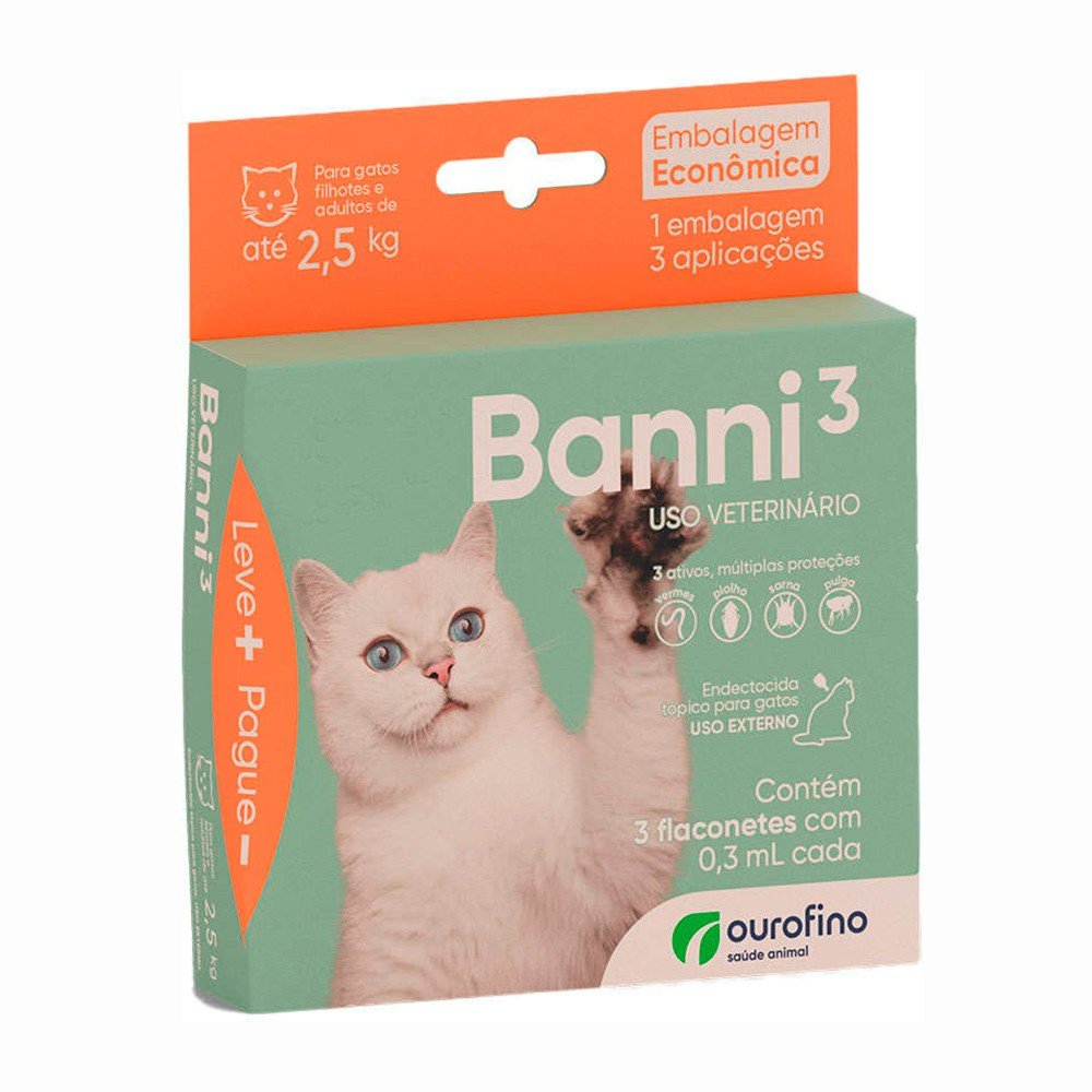 Banni 3: Proteja seu Gato Contra Pulgas e Parasitas