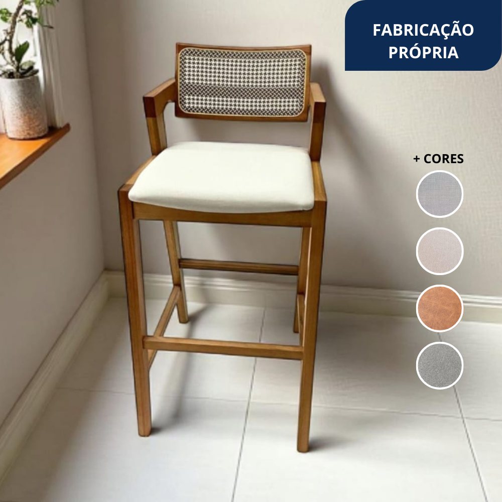 Banqueta Alta para Cozinha e Ilha – Design Elegante e Durável