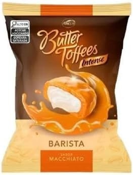 ARCOR , BALA MACCHIATO BUTTER TOFFEES INTENSE BARISTA ARCOR 500G