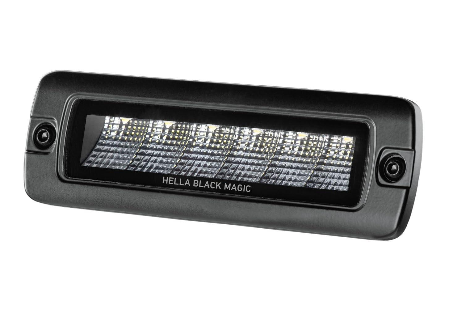 Mini Barra de LED HELLA BLACK MAGIC 30W: Iluminação Potente e Durável para seu Veículo