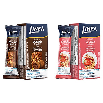 Barra de Cereal Linea 3 Grãos: Sabor e 69kcal!