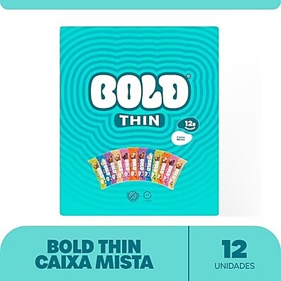 BOLD Snacks Thin: Barra Proteína 12g (Caixa 12)