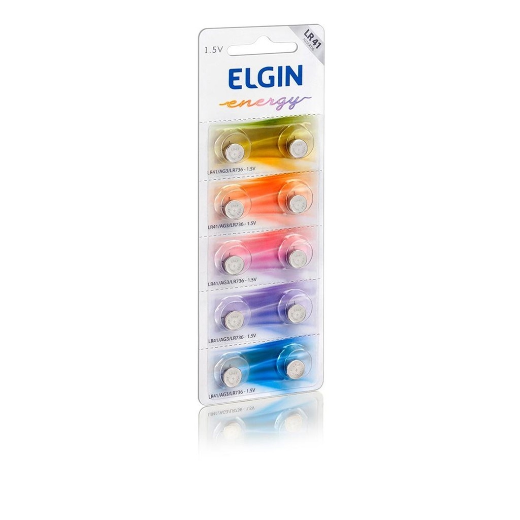 Bateria LR41 Elgin: Energia Duradoura em 10 Unidades