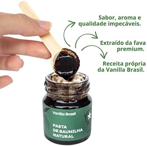 Extrato Natural de Baunilha 60ml + Pasta Concentrada Natural de Baunilha 42g da Vanilla Brasil Kit