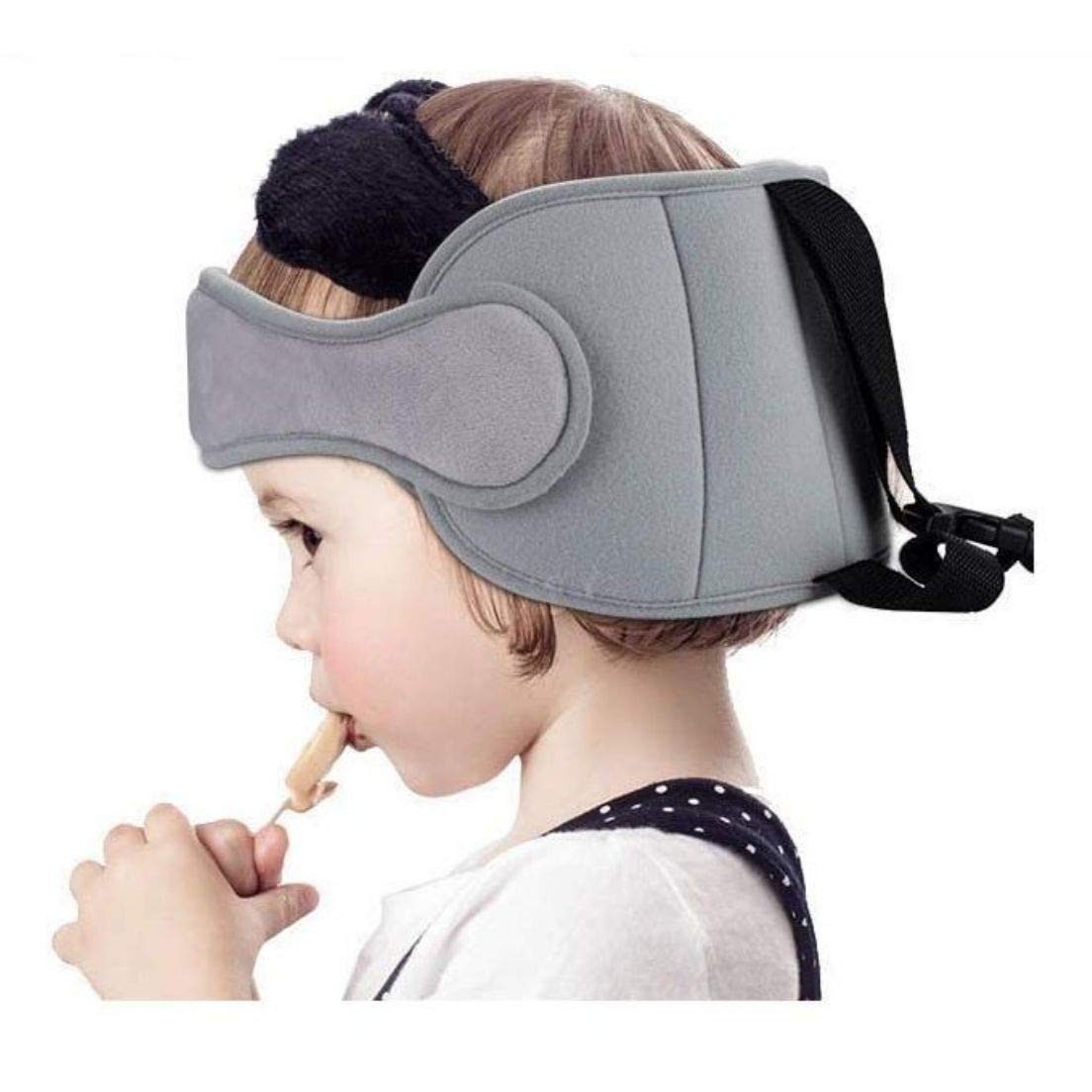 Apoio de Cabeça Bebê para Carrinho e Bebê Conforto - Cinza | Conforto e Segurança em Viagens