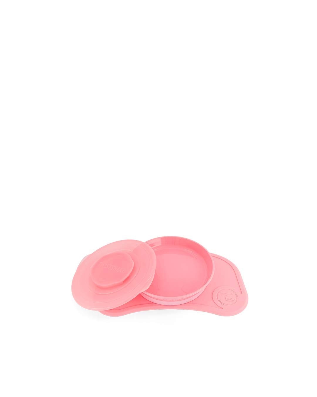 TwistShake Click Mat Mini Jogo Americano Rosa Pastel 31x17cm - Prato Empilhável Seguro para Bebês