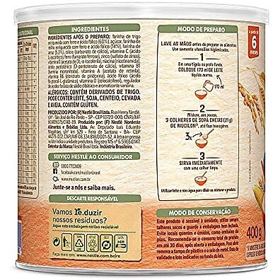 Mucilon Multicereais 400g: Nutrição e Sabor para Bebês