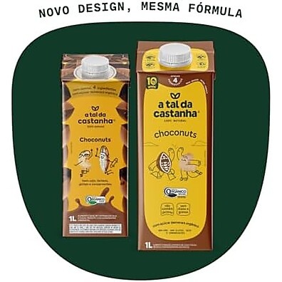 Choconuts Orgânico: Bebida Caju & Cacau 1L