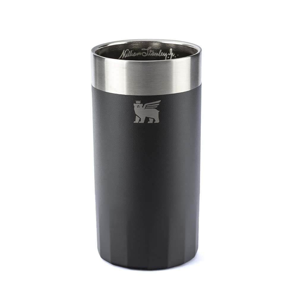 Copo Térmico Stanley Prismatic 381ml - Isolado para Bebidas Quentes e Frias, Design Prismático, Foundry Black