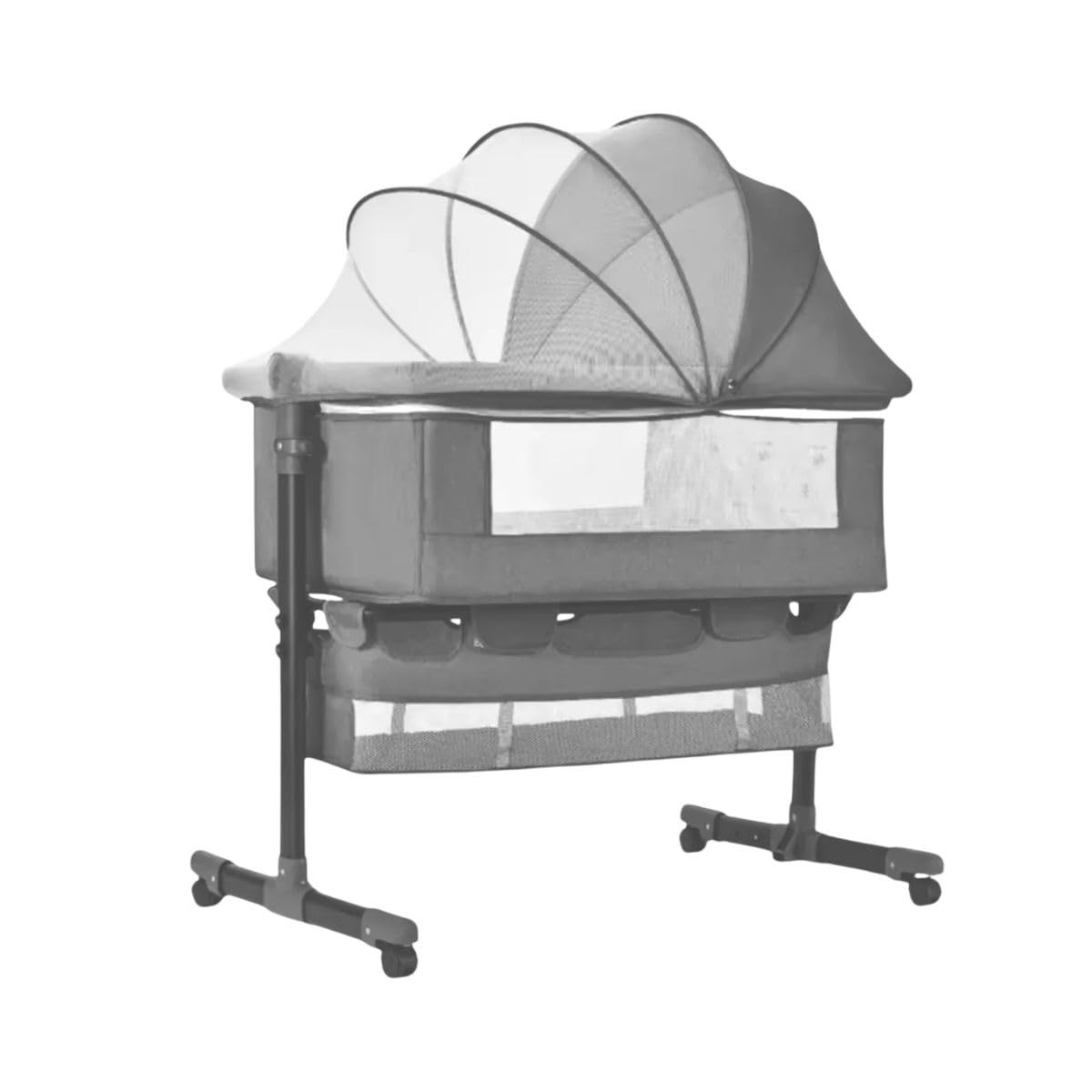 Berço Portátil Bebê Acoplável Co-Bed Connect Maxi Baby Cinza - Conforto e Segurança Próximos dos Pais