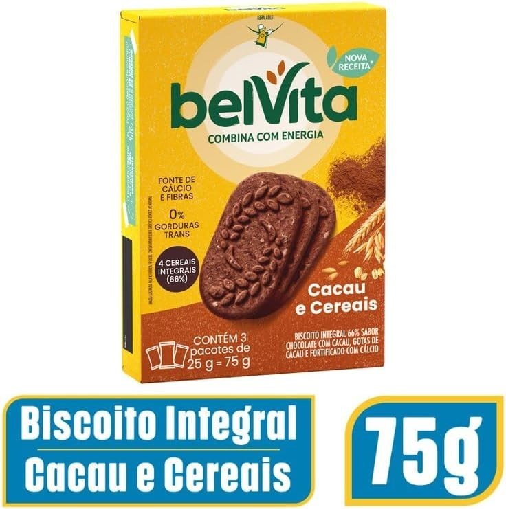 Belvita Seasonal Biscoito Belvita Cacau E Cereais Multipack 75G