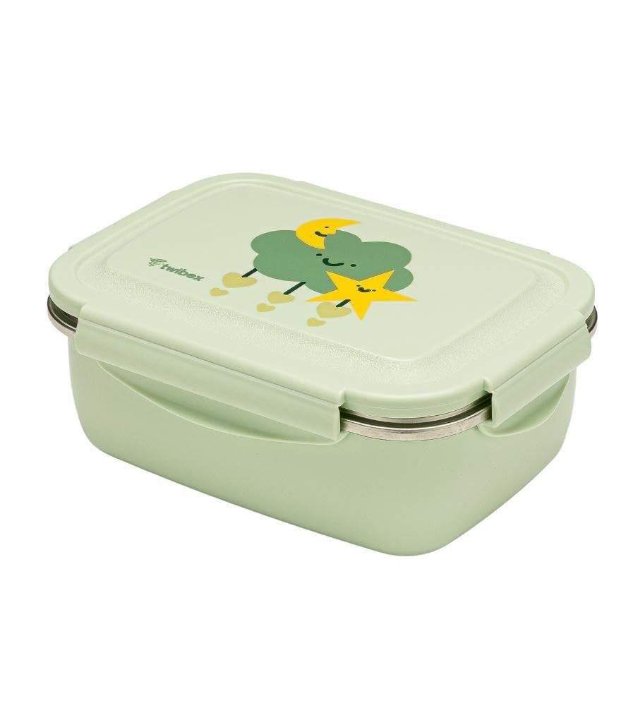 Lancheira Bento Box Nuvem 550ml Twibex - Compartimentos Práticos e Antivazamento