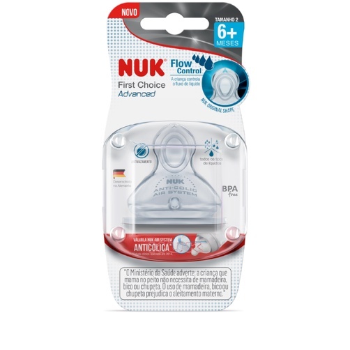 Bico NUK Fase 2: Alimentação Segura e Confortável para Bebês