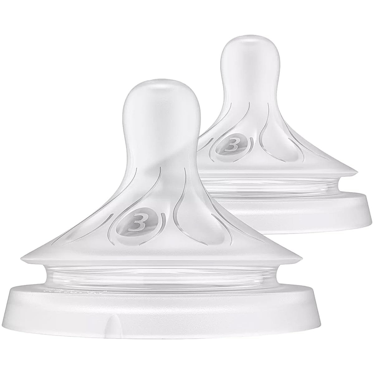 Bicos Pétala 3.0 Philips Avent com Válvula Anticólicas - Fluxo Médio, Pacote com 2