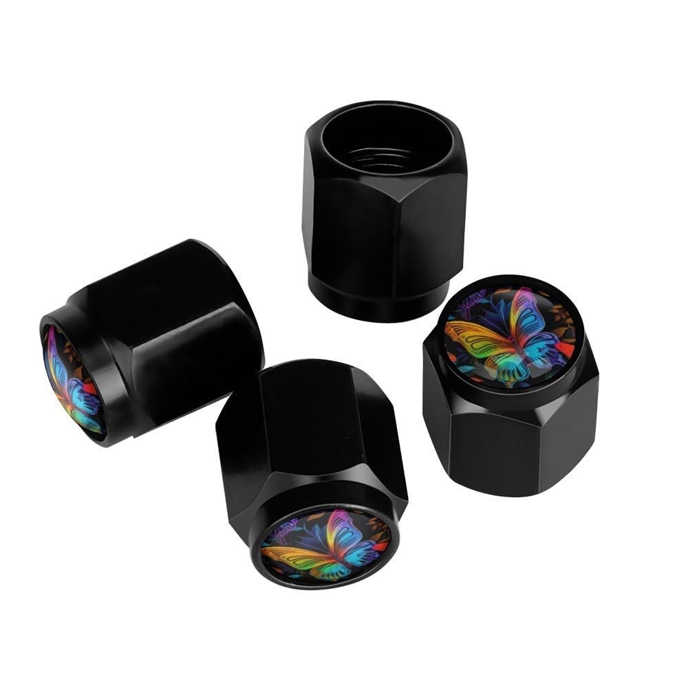 Tampas de Válvula Borboleta Coloridas - Alumínio Premium para Carros, SUVs, Motos e Bikes