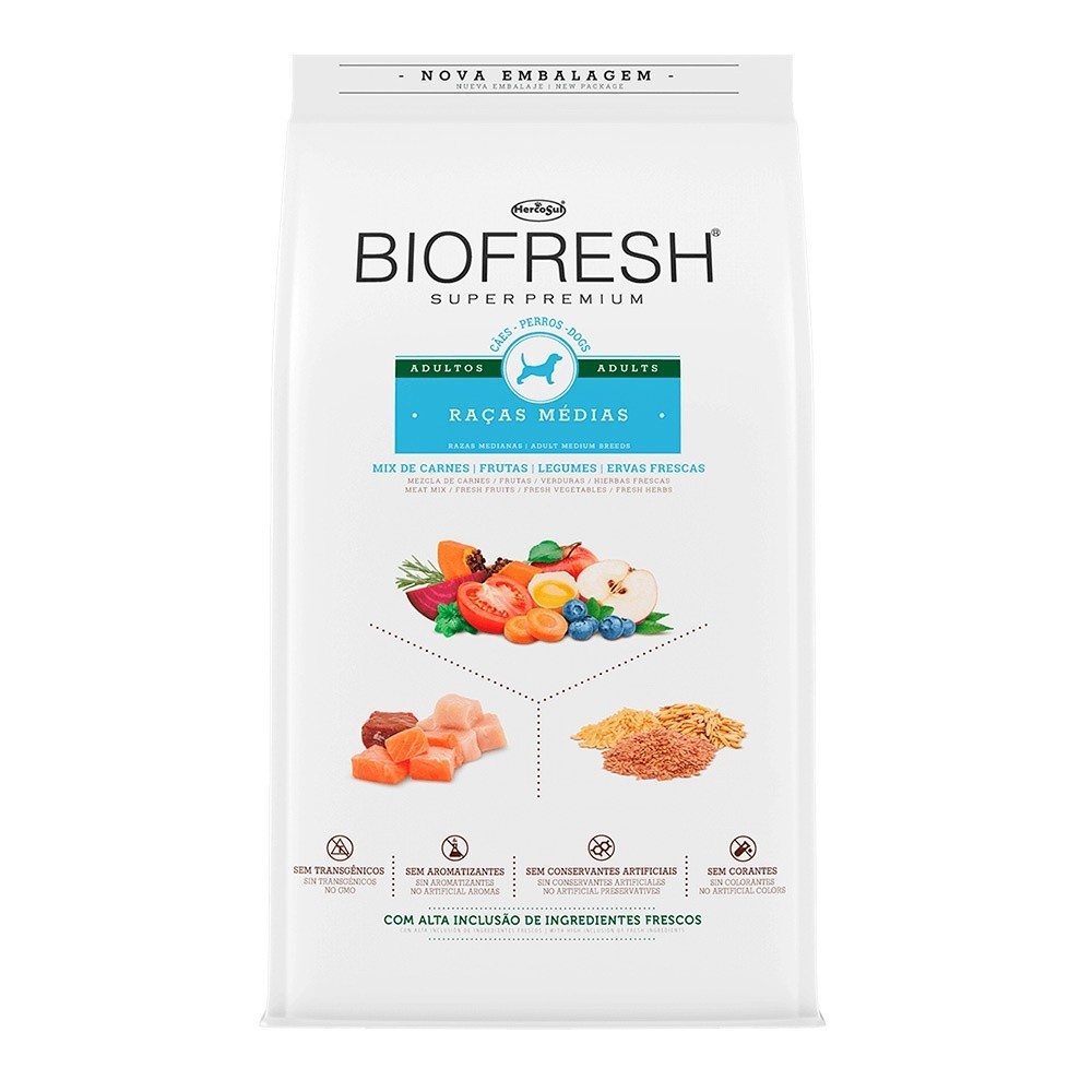 Biofresh Raças Médias: Nutrição Fresca e Natural