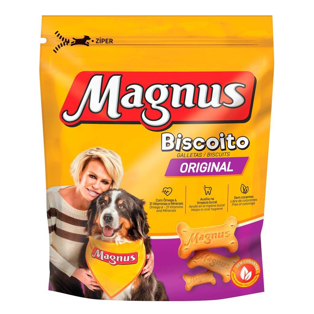 Biscoito Magnus para Cães: Sabor e Saúde em 1kg!