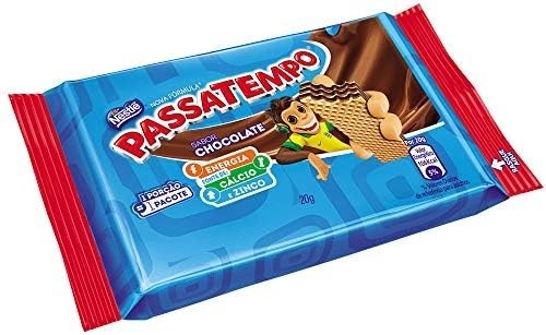 Biscoito Passatempo Wafer Chocolate 20g c/28 - Nestlé