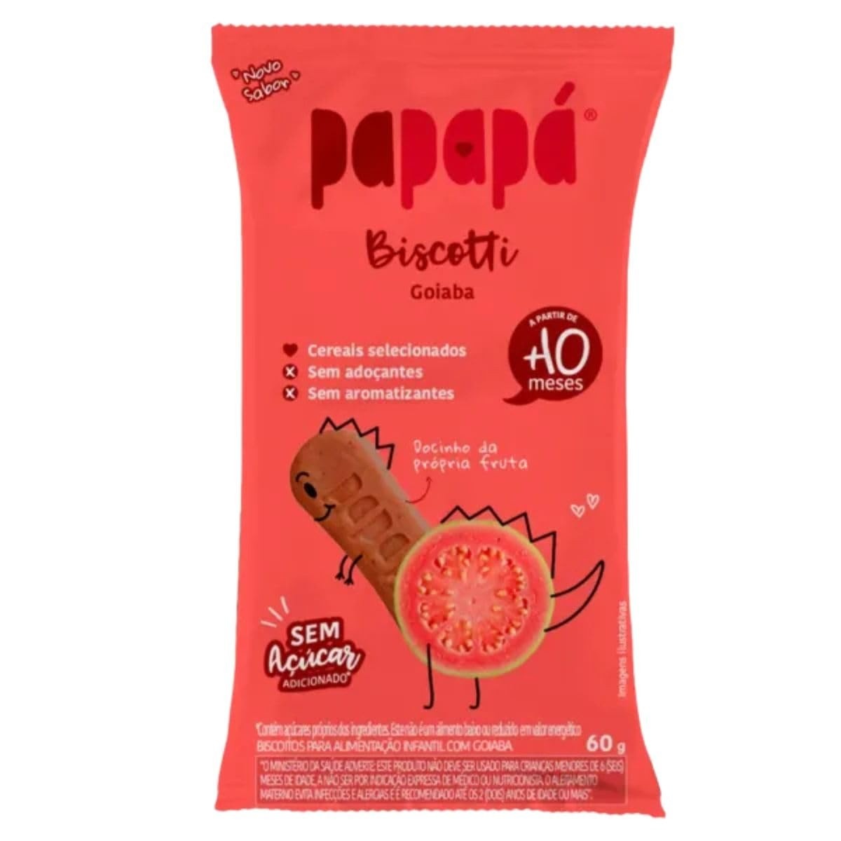 Biscoito de Goiaba Sem Açúcar Biscotti 60g - Papapá | Leve e Saboroso!