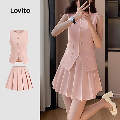 Blusa ou Calça Plissada Lovito: Elegância Casual