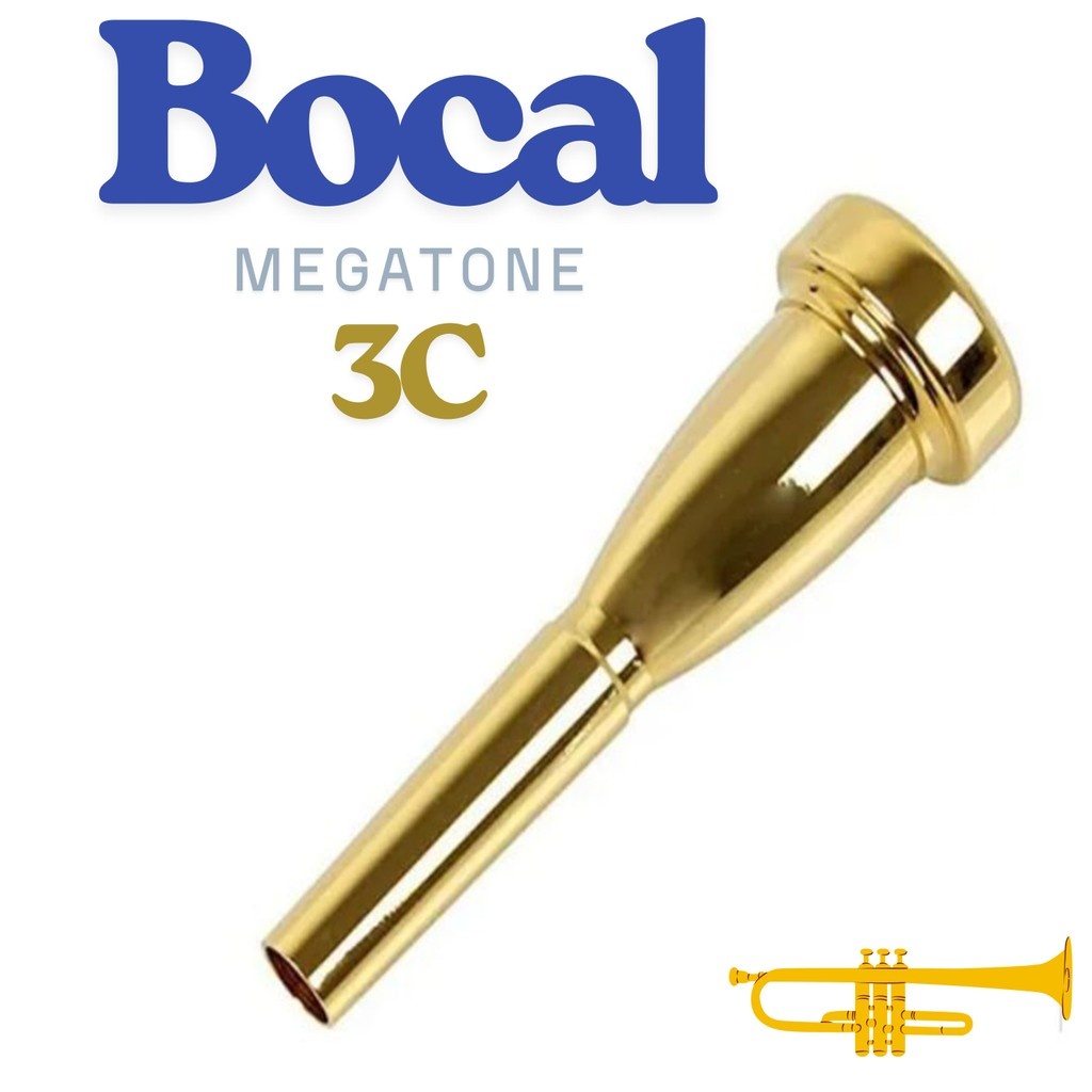 Bocal Megatone 3C Dourado: Som Profissional!