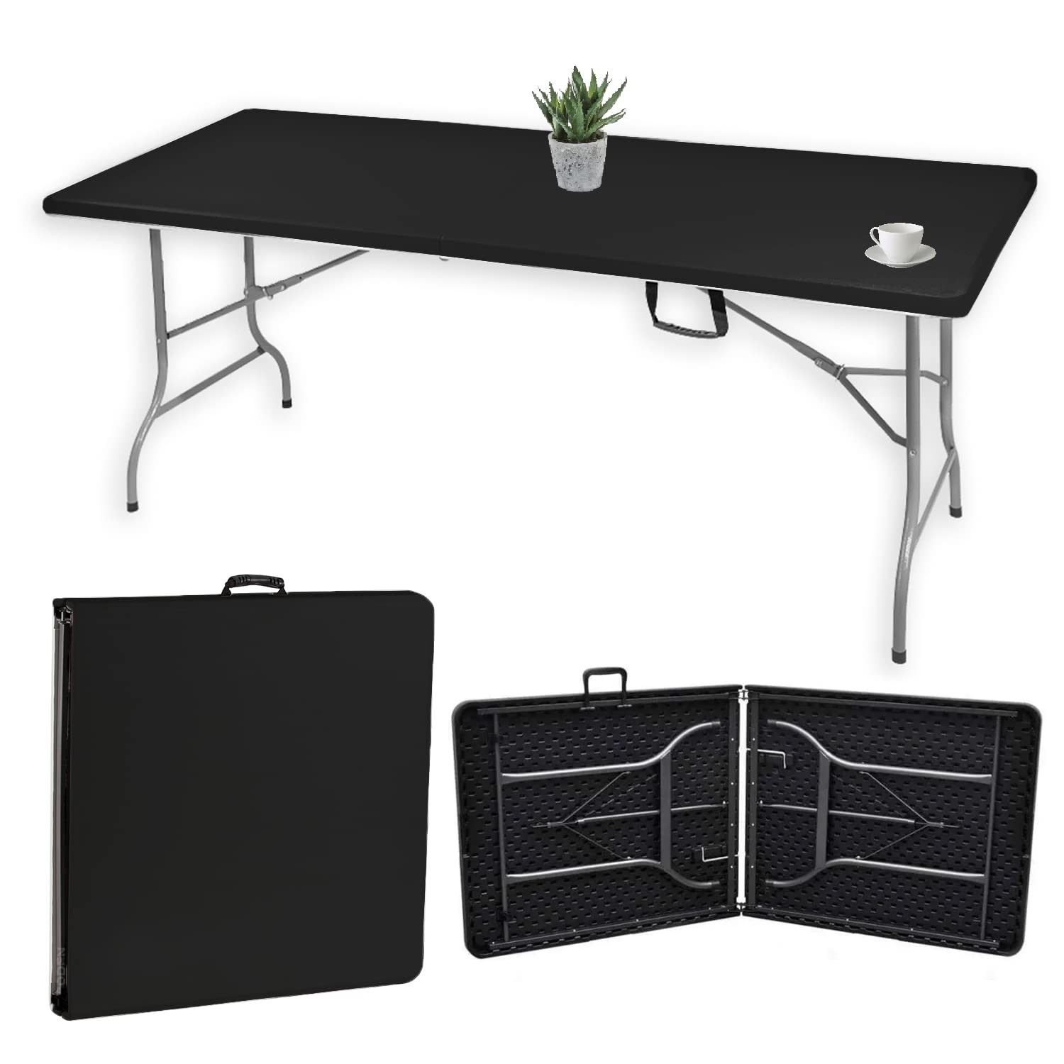 Mesa Dobrável Portátil BODEN 1,80m com Alça - Ideal para Eventos, Camping e Ambientes Internos/Externos