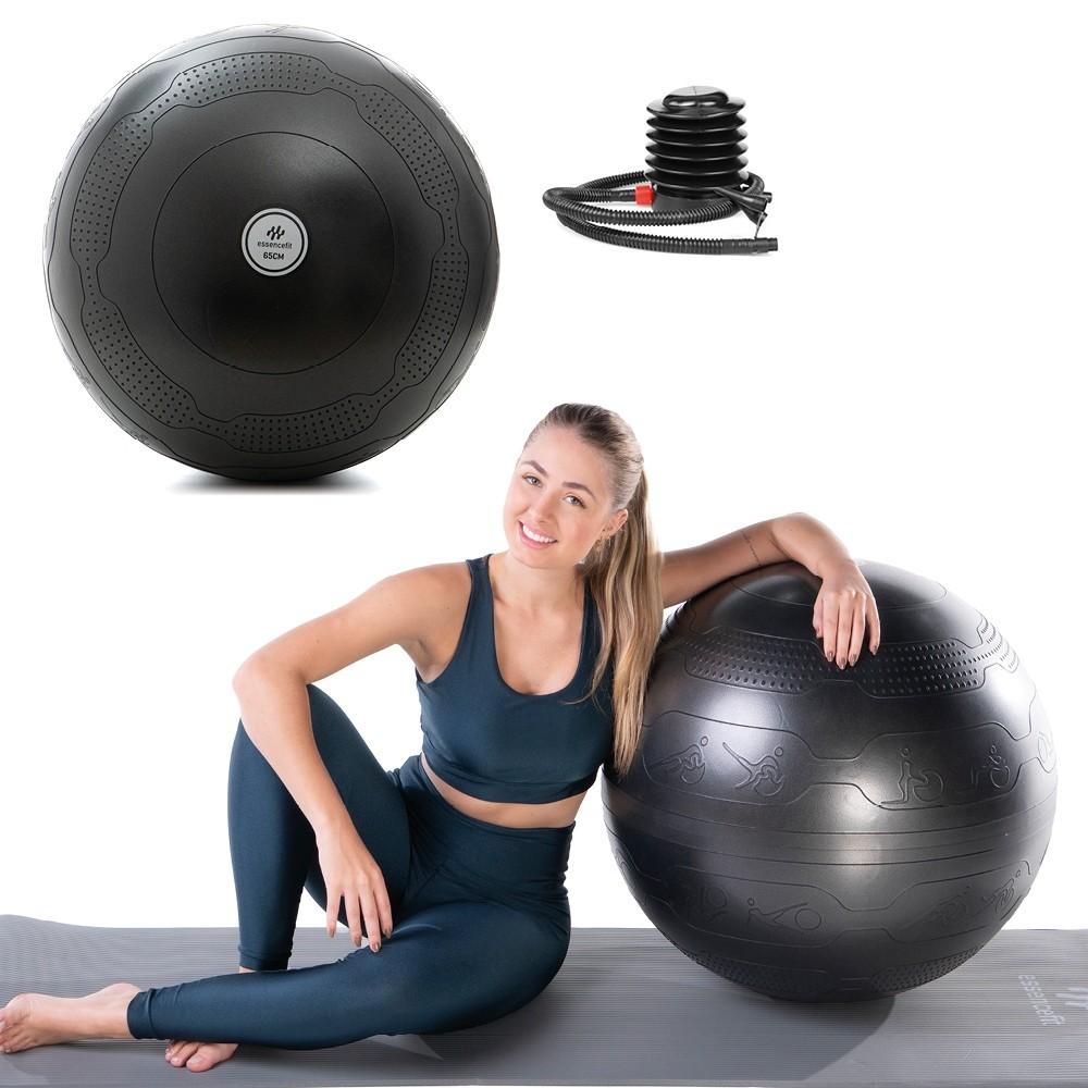 Bola de Pilates 65cm EssenceFit: Fortalecimento Total!
