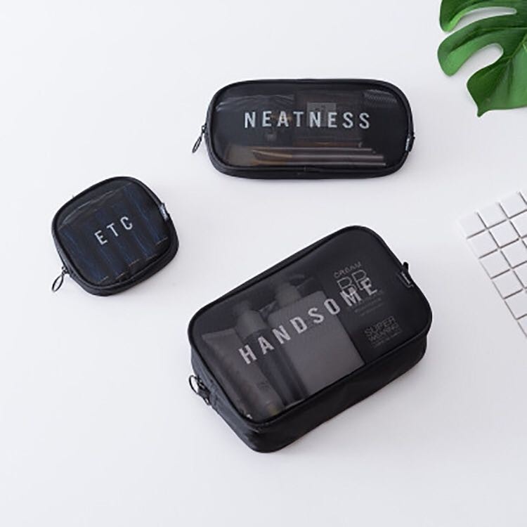 Bolsa Necessaire em Nylon: Handsome, Neatness e Etc para Organização Estilosa
