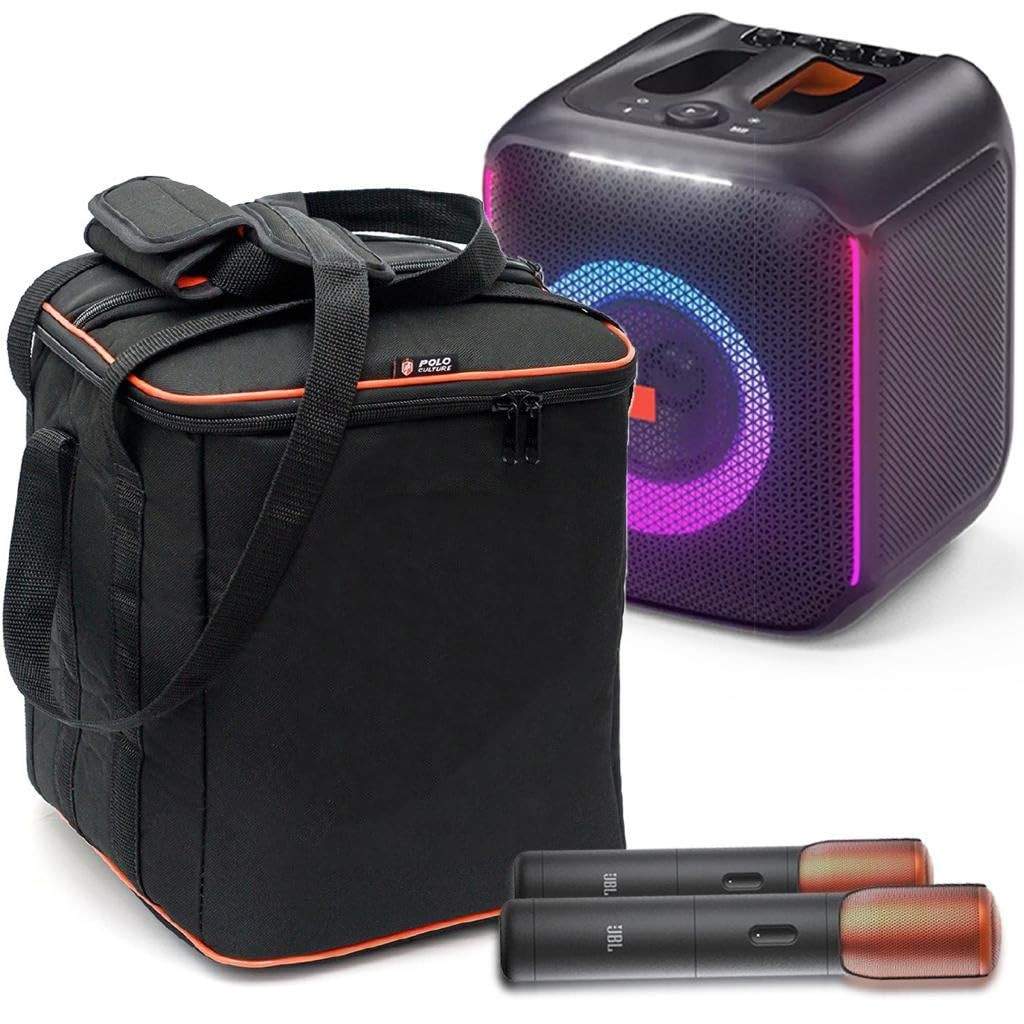 Bolsa Bag Polo Culture Premium para JBL Partybox Encore: Proteção e Estilo com Bolso para Microfones