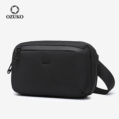 Bolsa Transversal Masculina OZUKO: À Prova D'água e Leve