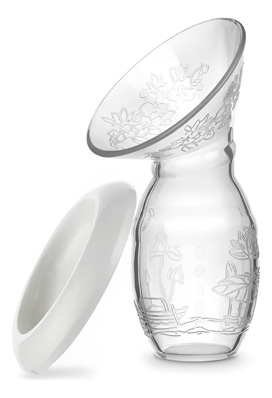 Coletor de Leite Materno Portátil em Silicone - Bombinha Manual Silenciosa e Ecológica