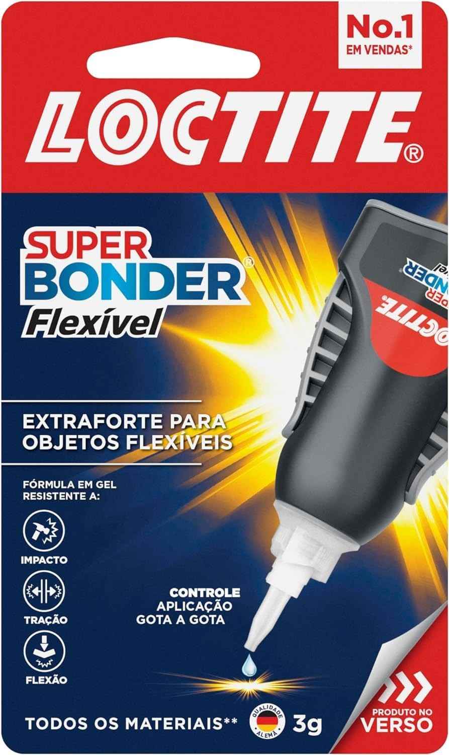 Super Bonder Flexível Controle Loctite Gel: Cola Antigotejamento para Aplicações Precisas