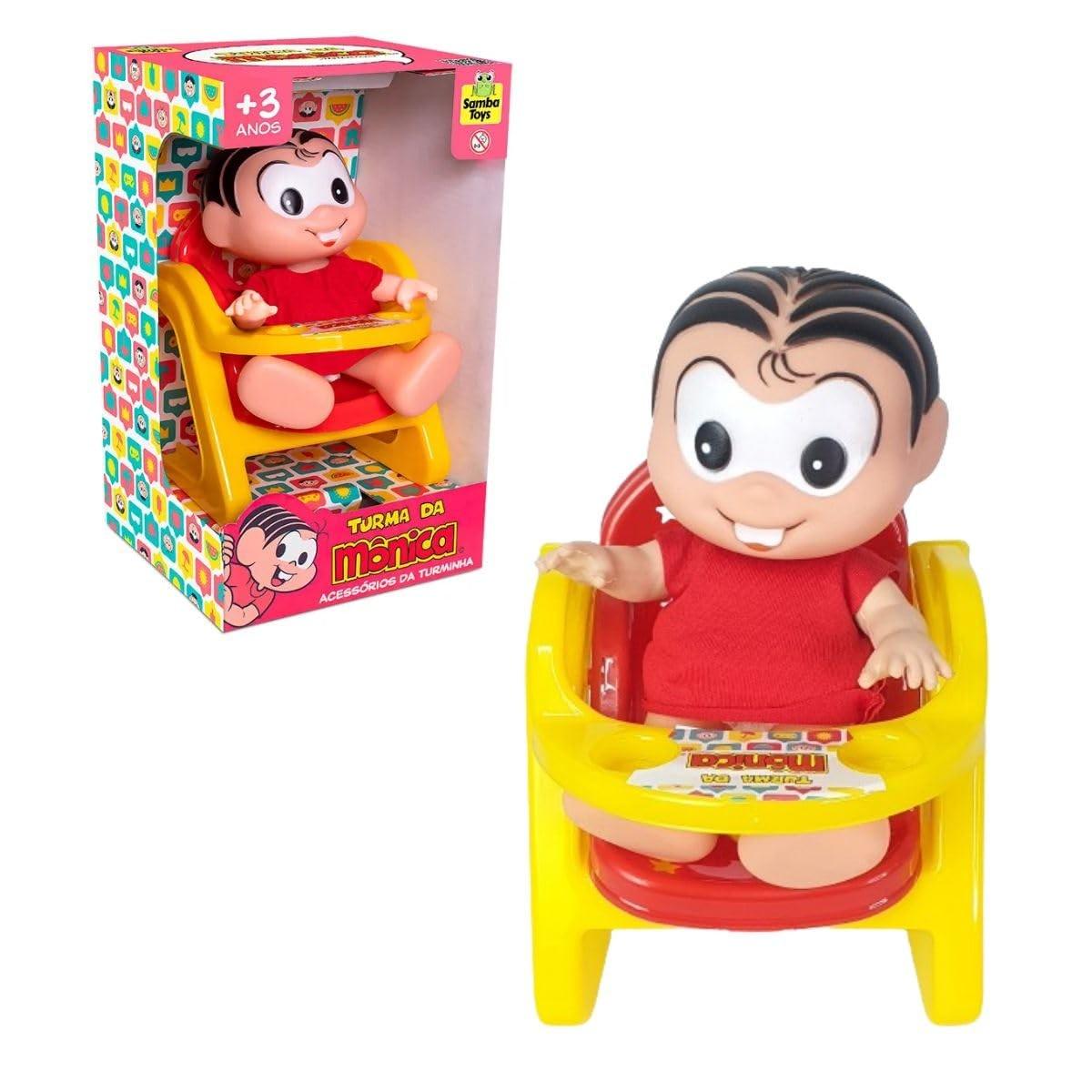 Boneca Turma da Mônica Mini Cadeira de Papinha - Brinquedo Educativo com Personagens Amados