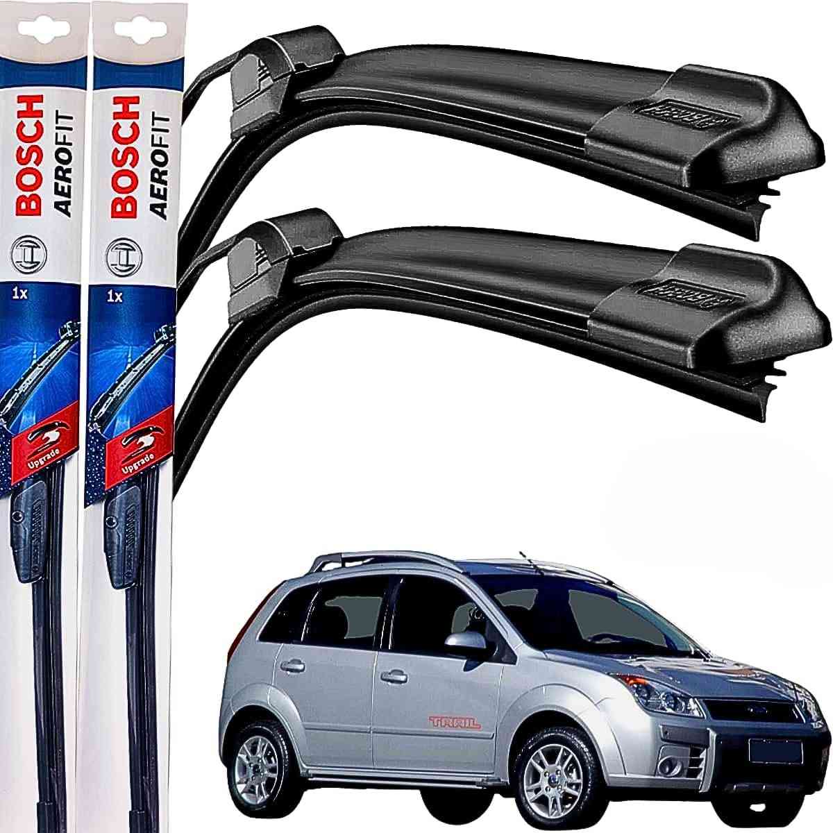 Kit Palhetas Limpador Parabrisa Bosch Aerofit Original Ford Fiesta 2005-2010