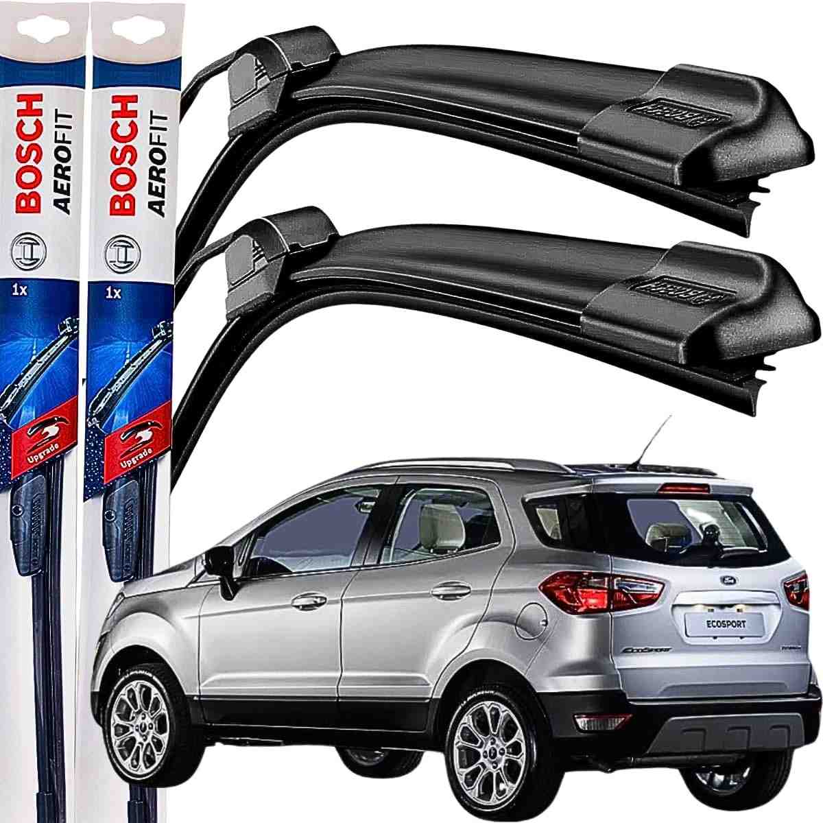 Palheta Limpador Parabrisa Bosch Aerofit EcoSport 2018-2024 - Kit Dianteiro Original