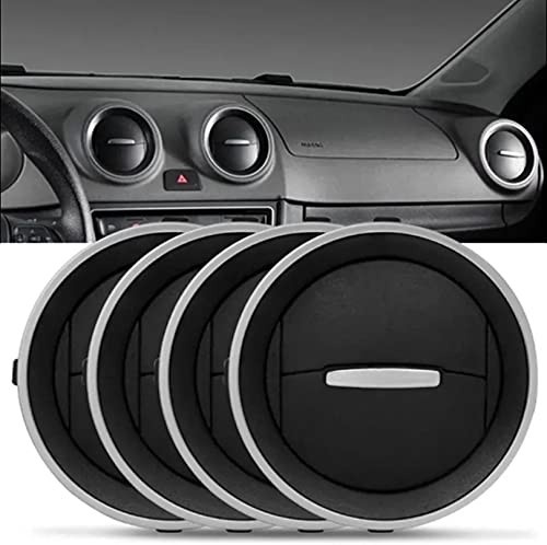 Kit Difusor de Ar Premium para Gol, Voyage e Saveiro G5/G6 - Borda e Botão Prata