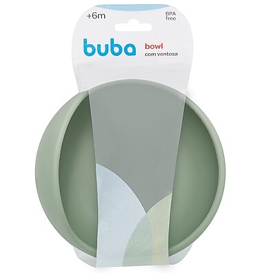 Bowl Verde Buba com Ventosa – Comer Sozinho Nunca Foi Tão Fácil!