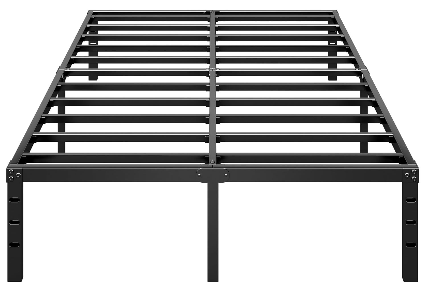 Estrutura de Cama Plataforma de Metal com Ripas Resistentes - Design Moderno e Sem Mola Box
