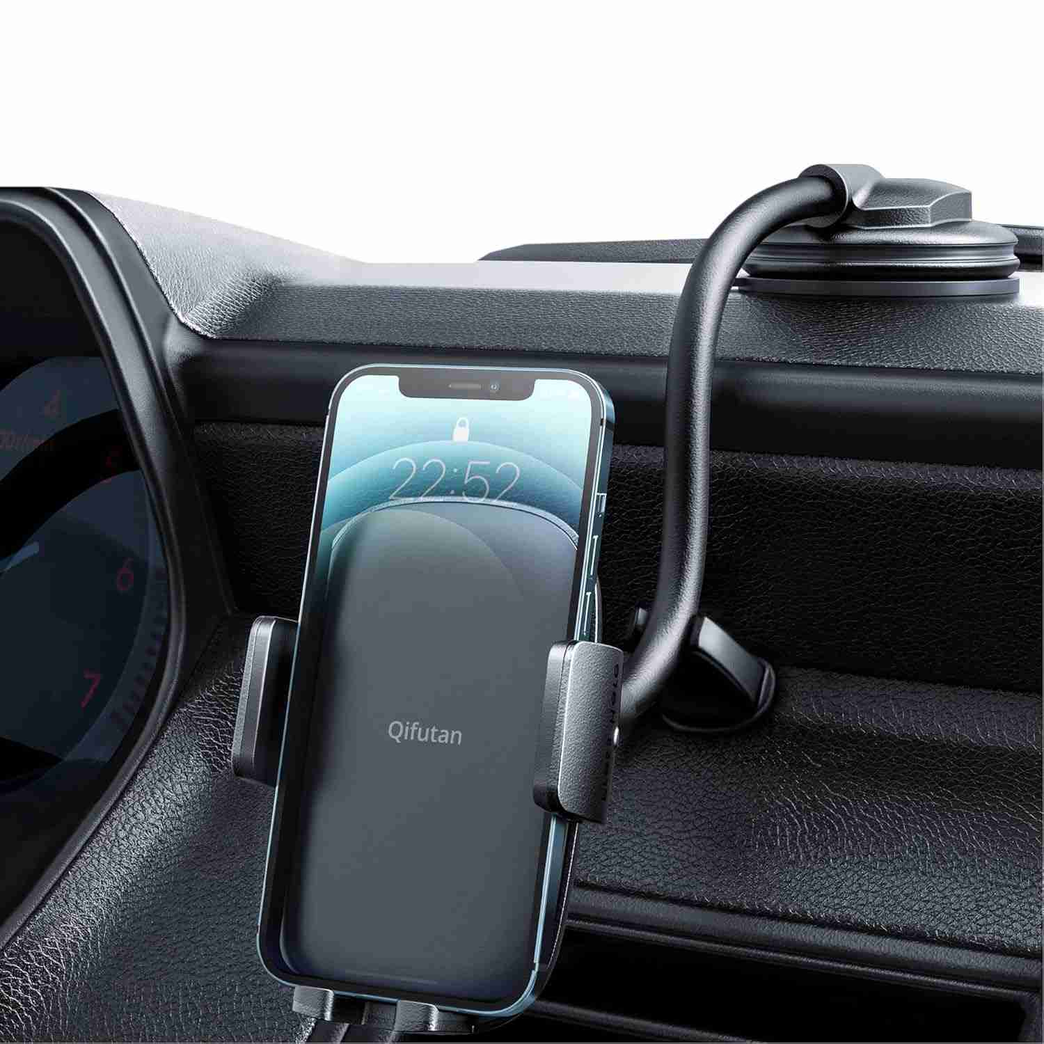 Suporte de Celular para Carro com Braço Longo: Visão Ampla e Estabilidade Antivibração