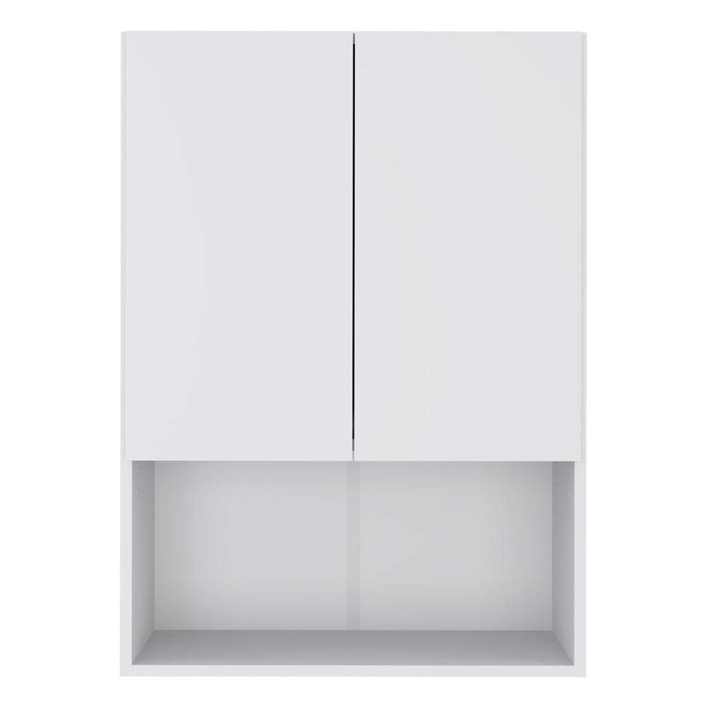 Armário de Banheiro com 2 Portas Multimóveis FG3044 - Design Moderno em Branco