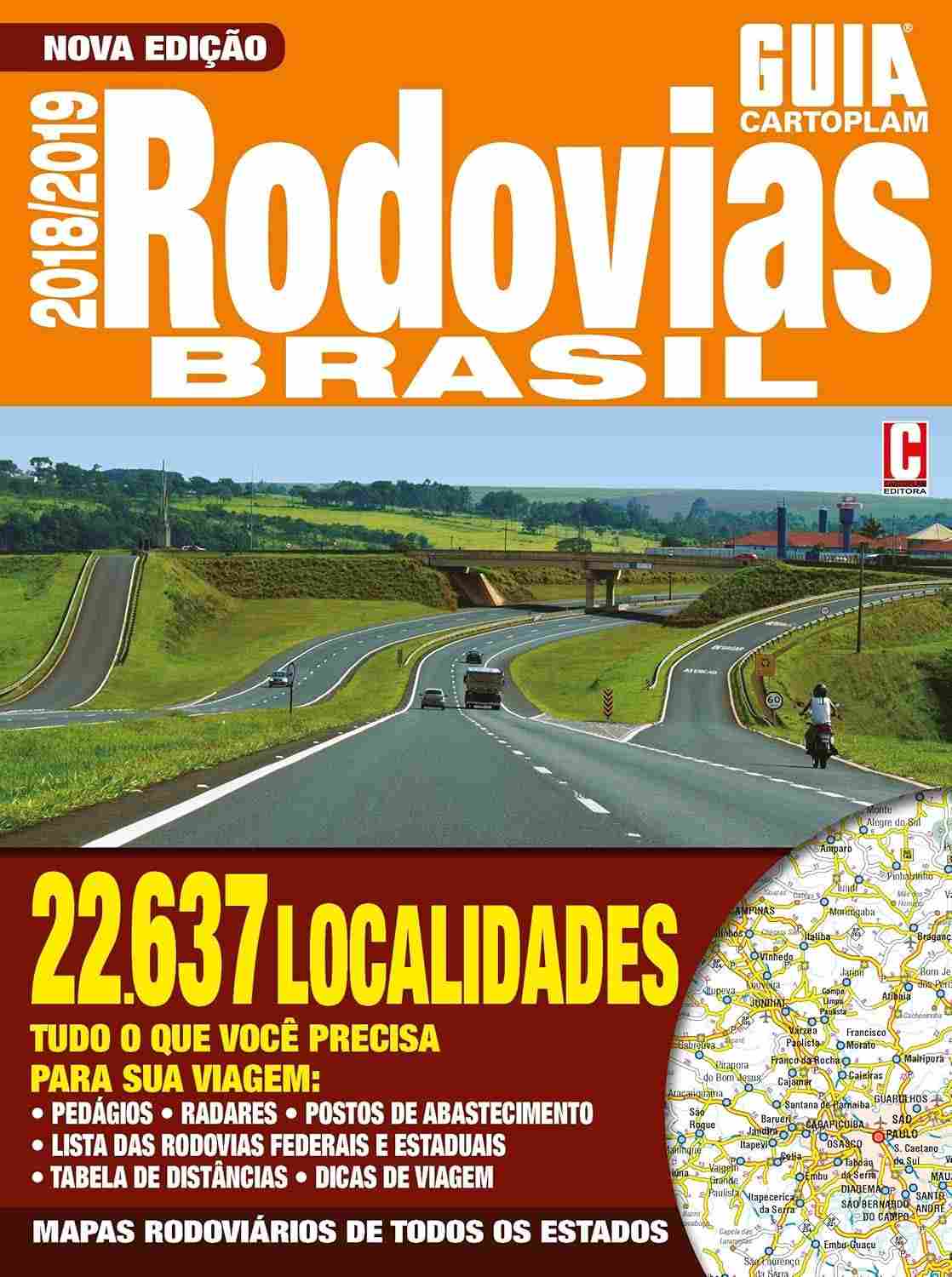 Guia Rodoviário Cartoplam Brasil Gigante 2018/2019: Sua Viagem Tranquila!