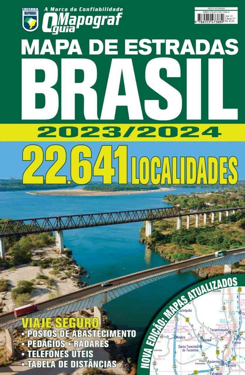 Mapa de Estradas Brasil 2023/2024 Mapograf Espiral: Seu Guia Completo para Viagens Incríveis