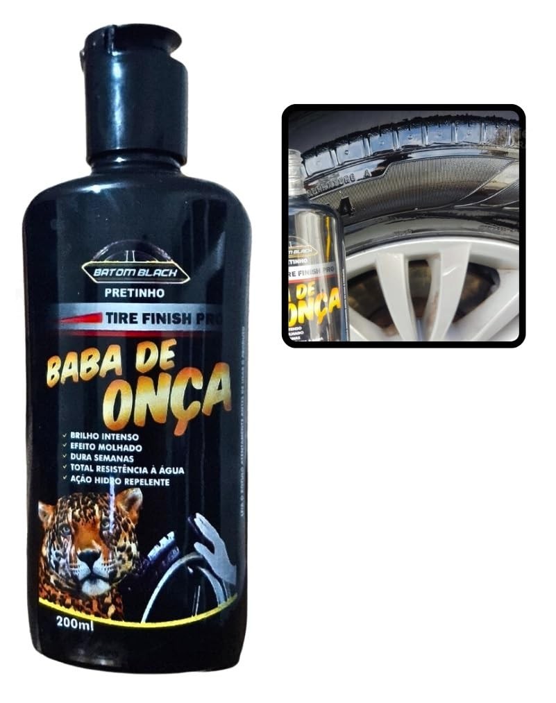 Gel Brilha Pneu Baba de Onça: Brilho Intenso e Duradouro para seu Carro!