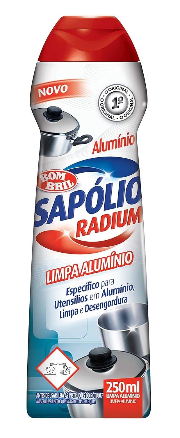 Sapólio Radium Limpa Alumínio 12/250ml - Brilho e Limpeza Sem Arranhões