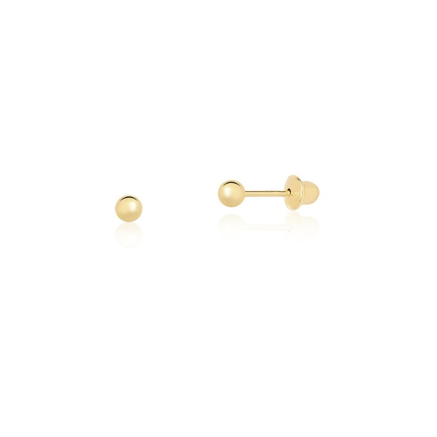 Brinco Infantil Ouro 18k: Elegância em 2mm