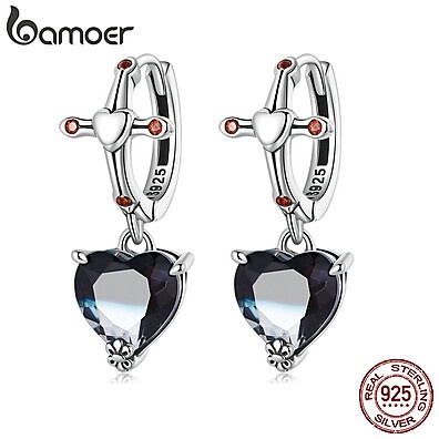 Brincos de Cruz Bamoer: Elegância em Prata 925