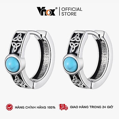 Brincos Masculinos Vintage: Zircônia Azul e Design Punk