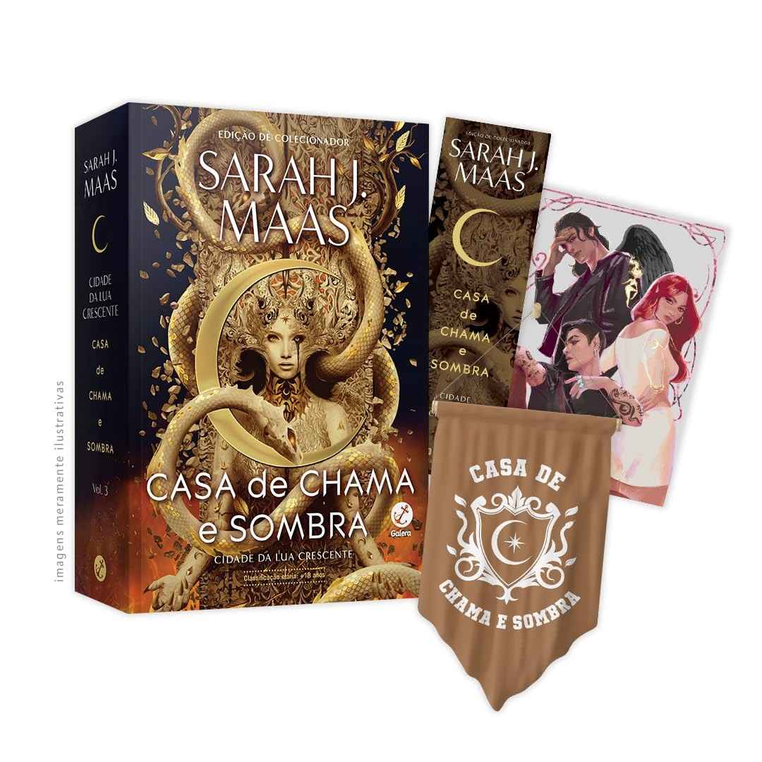 Cidade da Lua Crescente: Casa de Chama e Sombra (Vol. 3) + Brindes Exclusivos