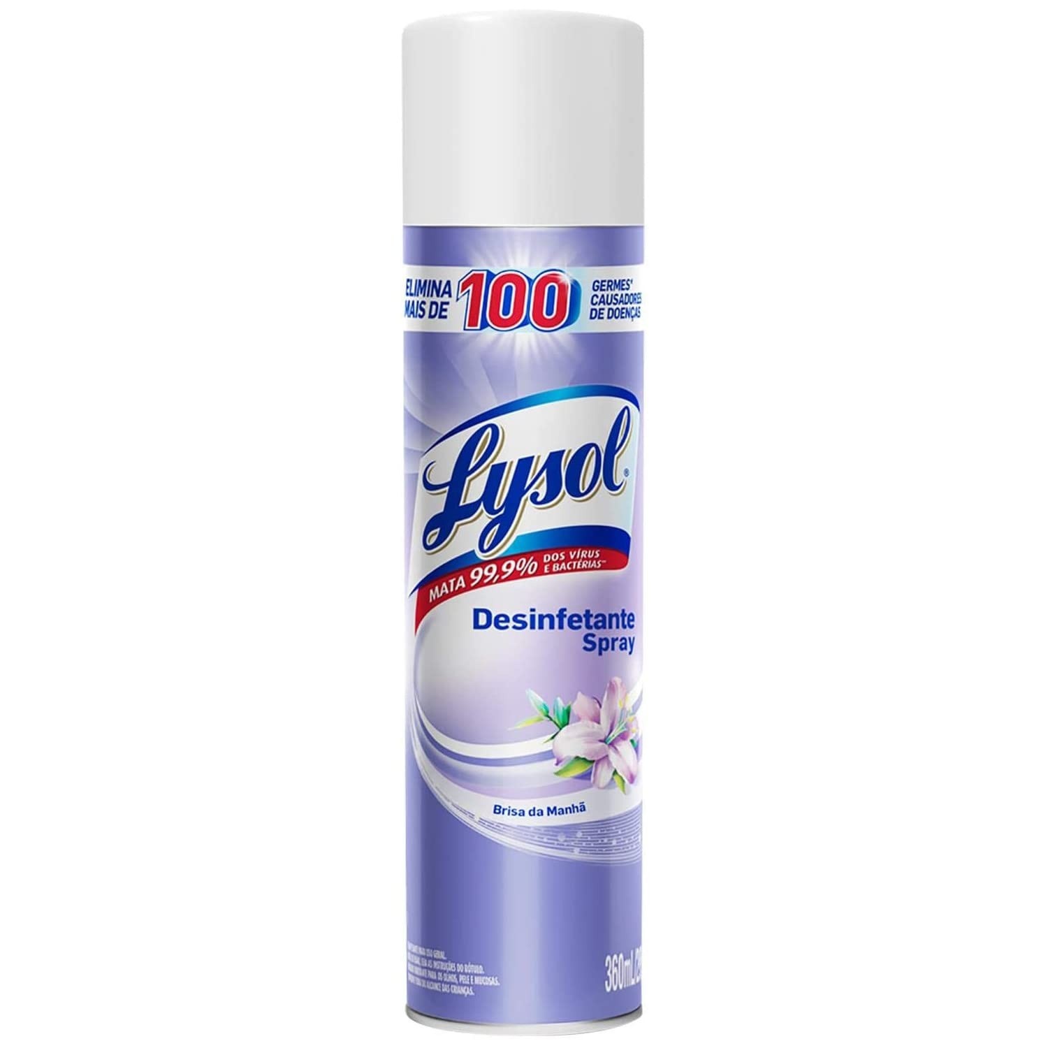 Lysol Desinfetante Spray Brisa da Manhã 295g - Potente Desinfecção com Fragrância Refrescante