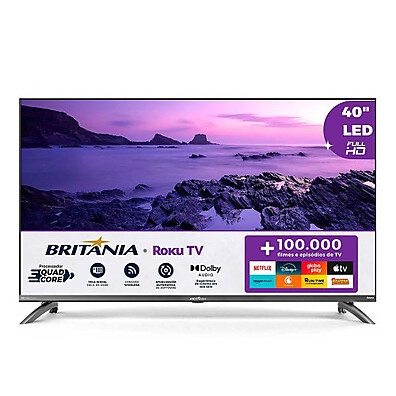 Britânia Roku TV 40”: Imersão Full HD